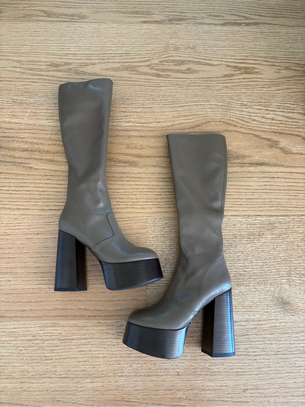 Jeffrey Campbell Platform Boots in Taupe